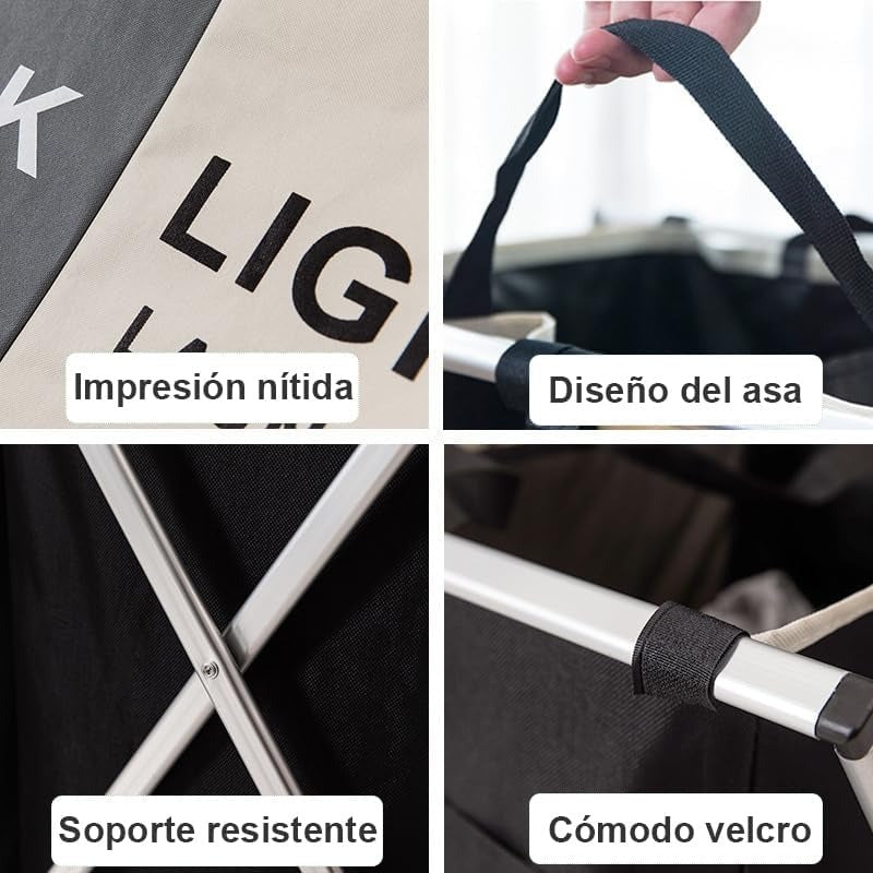 Cesto Triple Plegable Para Ropa Sucia - Calidad Premium®