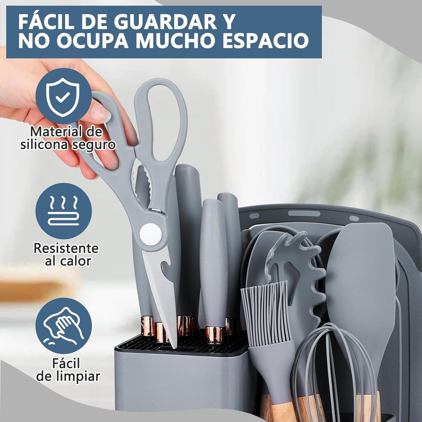 Set de cocina por 19 utensilios - Calidad Premium®