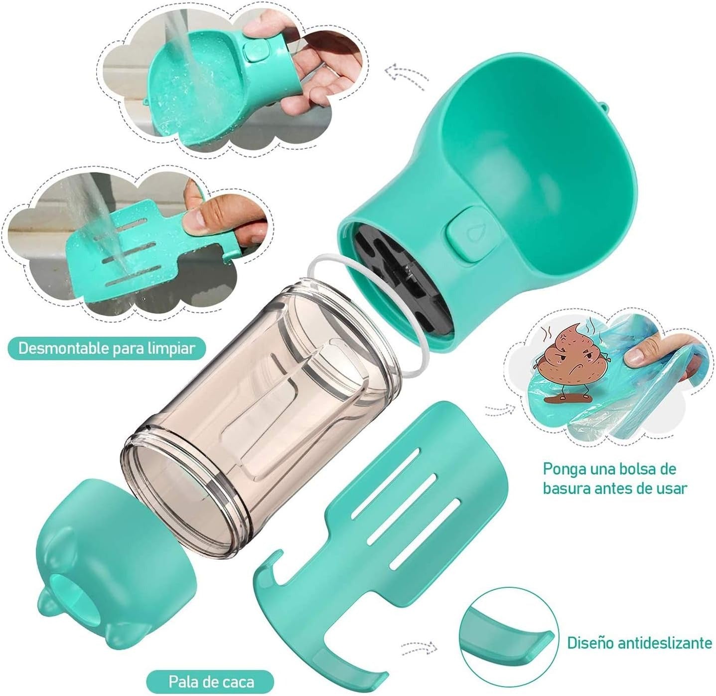 Bebedero Multifuncional para mascotas 4 En 1 - Calidad Premium®