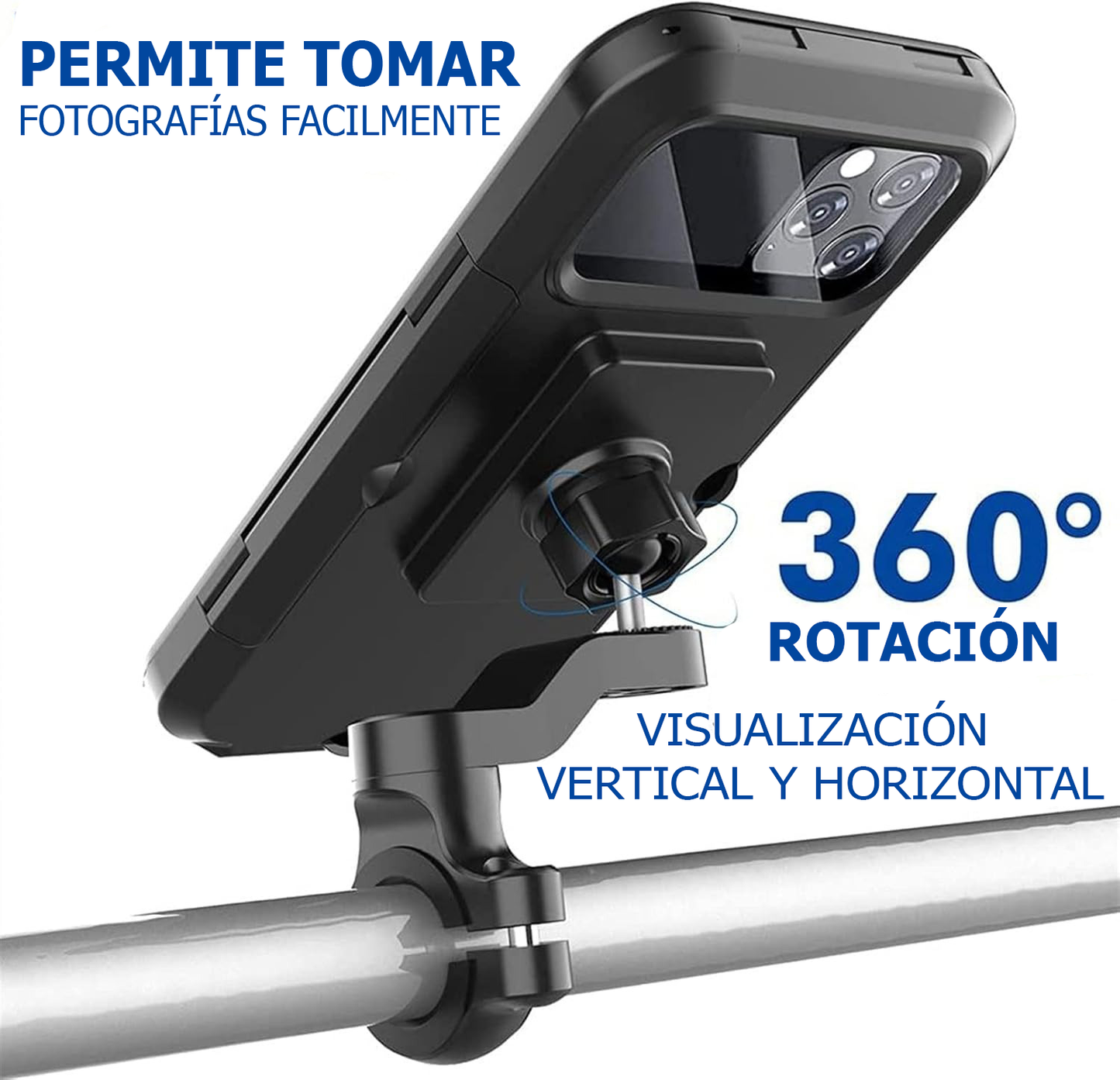Soporte universal de celular para motos, bicicletas - Calidad Premium®