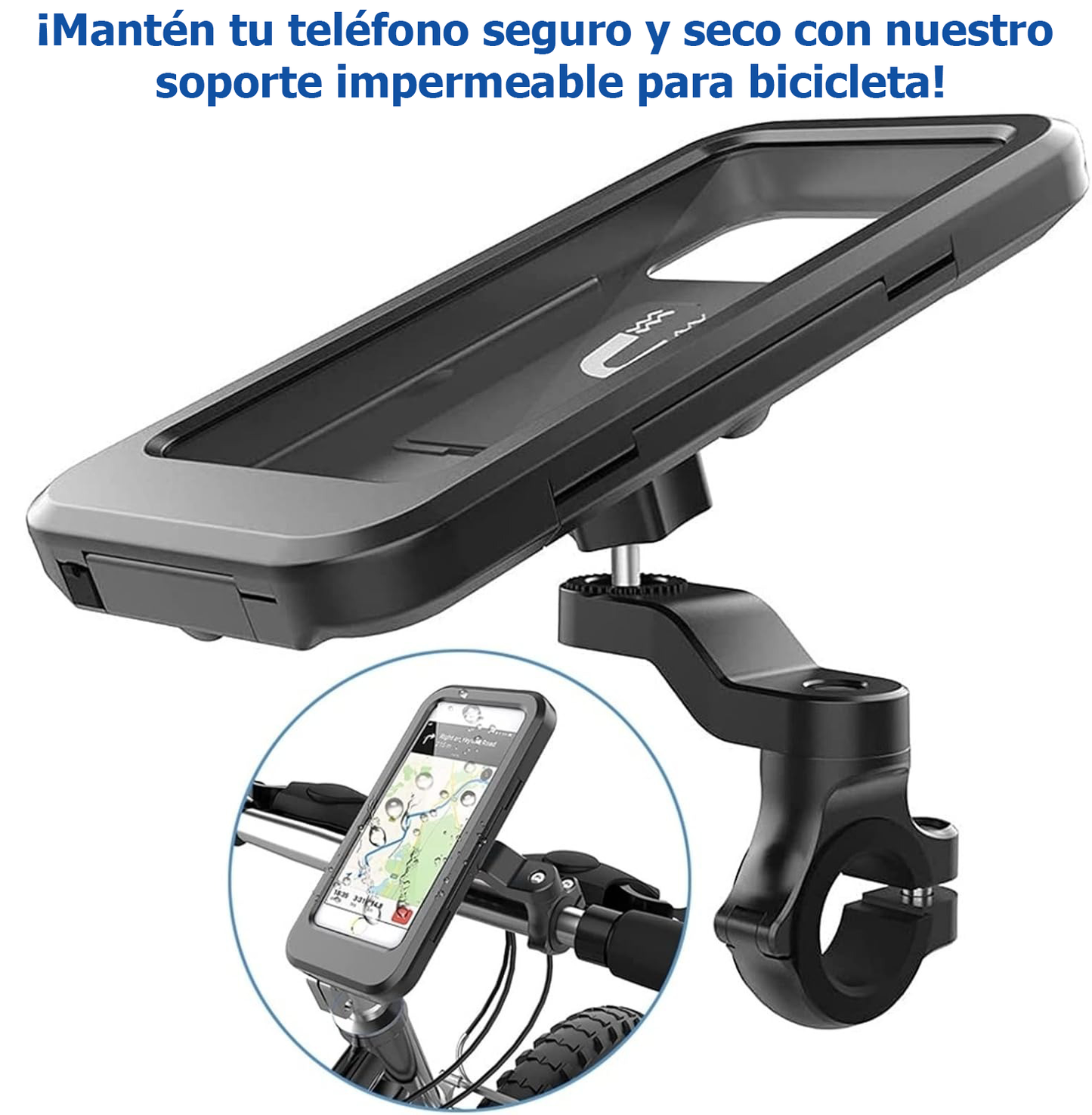 Soporte universal de celular para motos, bicicletas - Calidad Premium®