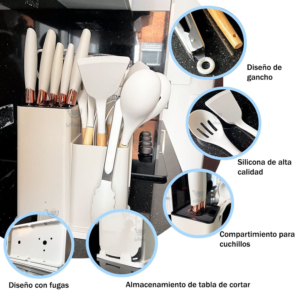 Set de cocina por 19 utensilios - Calidad Premium®