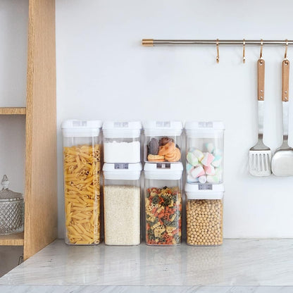 Organizador de alimentos hermético x7 unidades - Calidad Premium