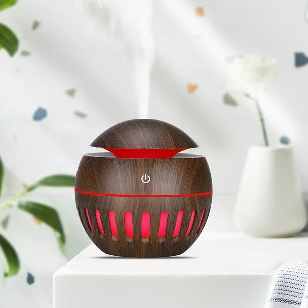 Humidificador, difusor con luces led redondo - Obsequio Esencia®