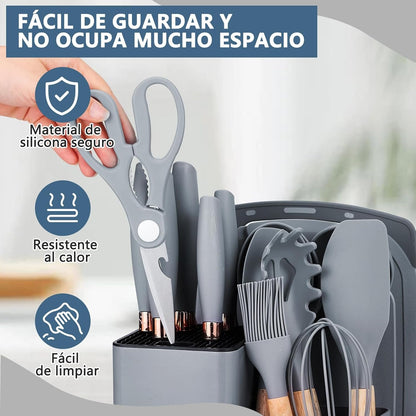 Set de cocina por 19 utensilios - Calidad Premium®