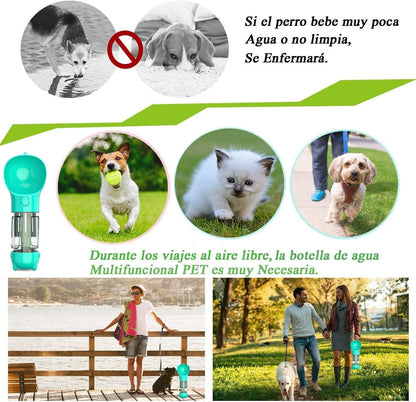 Bebedero Multifuncional para mascotas 4 En 1 - Calidad Premium®