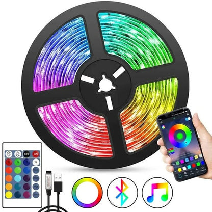 Cinta RGB 5 metros con Bluetooth Audio Rítmica Multi Color ®