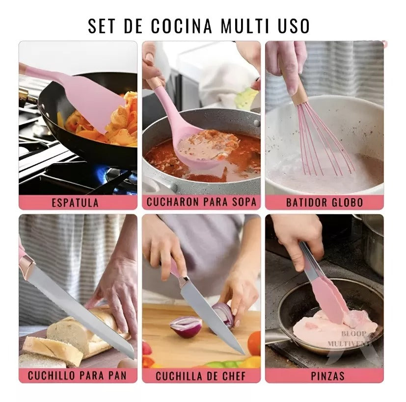 Set de cocina por 19 utensilios - Calidad Premium®