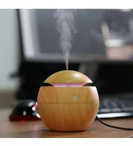 Humidificador, difusor con luces led redondo - Obsequio Esencia®