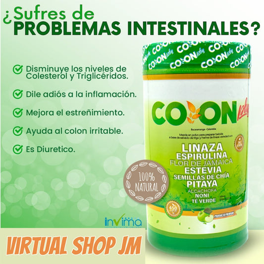 FIBRA NATURAL COLON + PLUS® - 500 GRAMOS - INVIMA RSA-0023891-2023