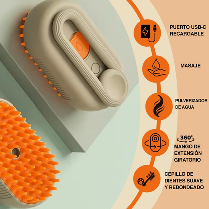 Cepillo a vapor para mascotas - Calidad Premium ®