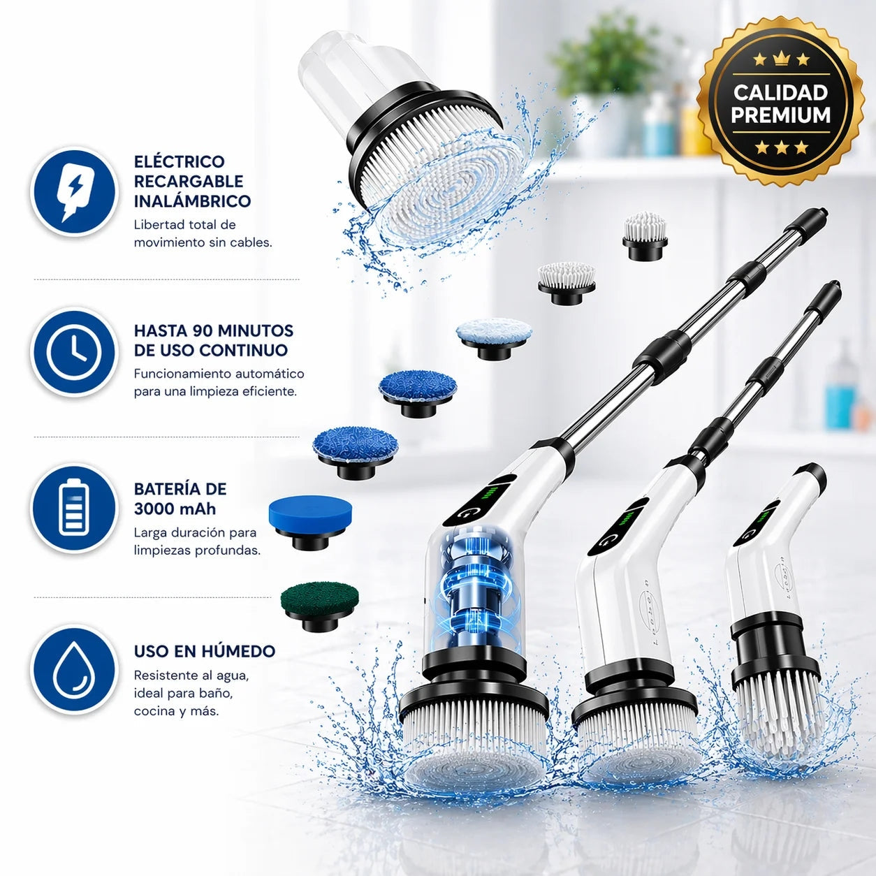 Cepillo multifuncional 9 en 1 - Calidad premium®
