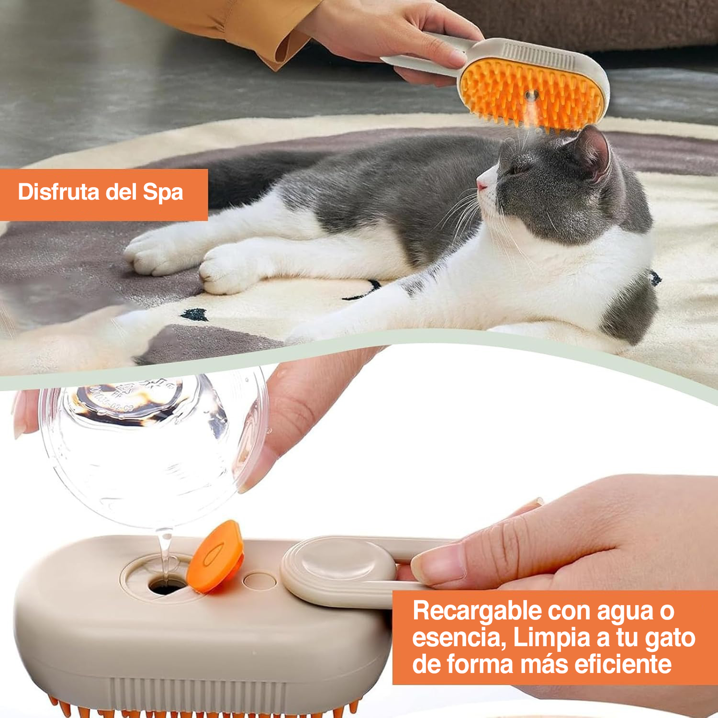 Cepillo a vapor para mascotas - Calidad Premium ®