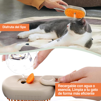 Cepillo a vapor para mascotas - Calidad Premium ®