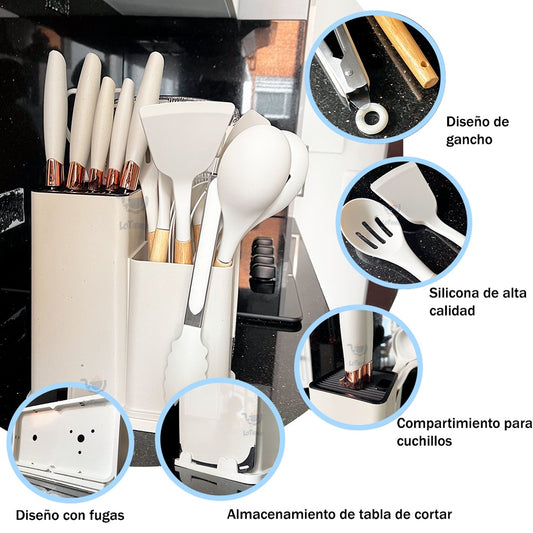 Set de cocina por 19 utensilios - Calidad Premium®