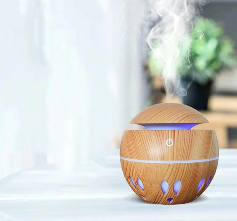 Humidificador, difusor con luces led redondo - Obsequio Esencia®